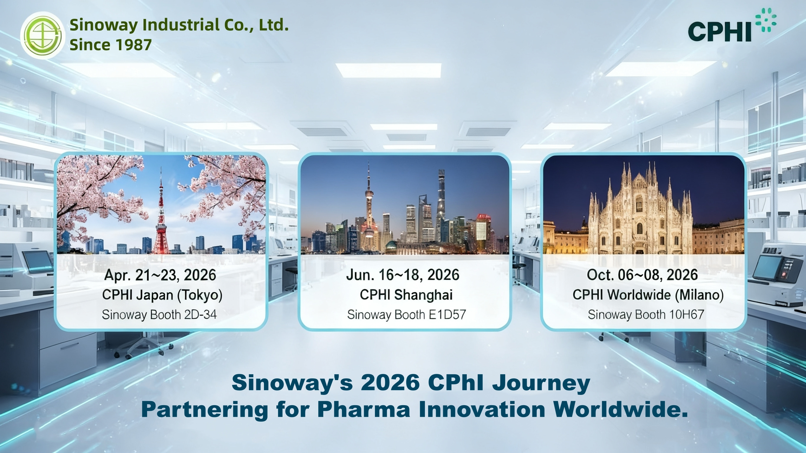 SINOWAY na CPHI 2026